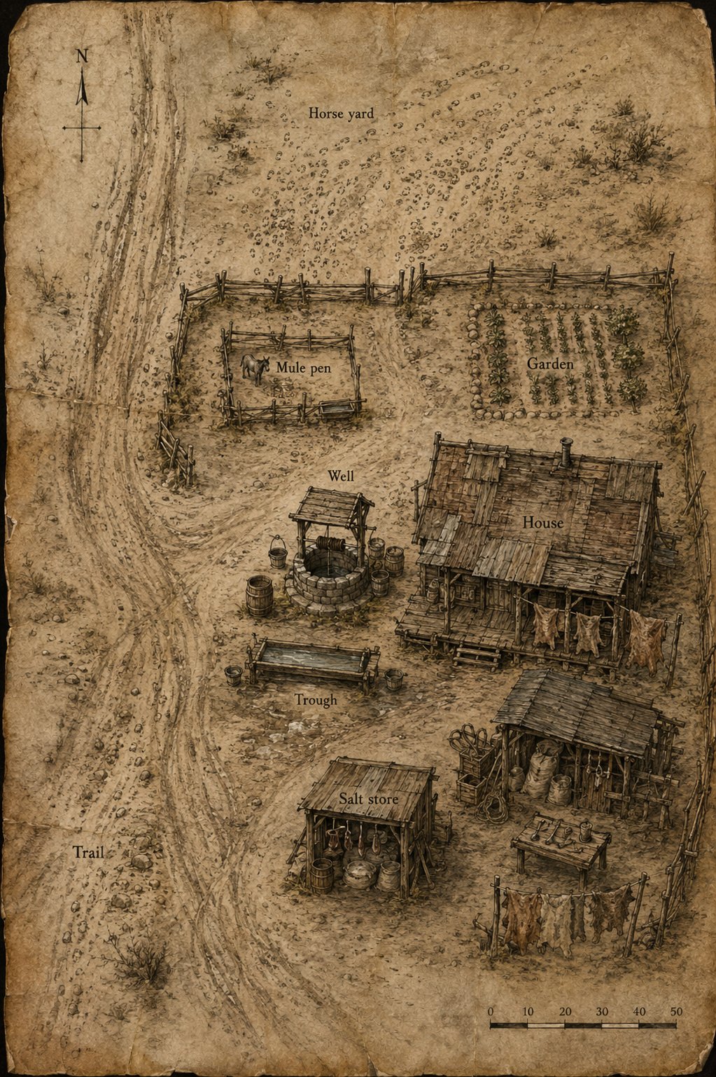 Mappa della Fattoria Barlow